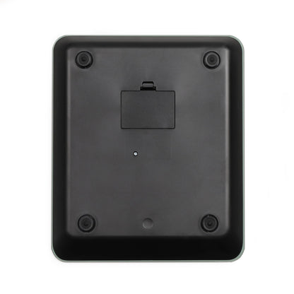 Livoo elektronische weegschaal rood glazen platform 5kg precisie 1 gram - onderkant
