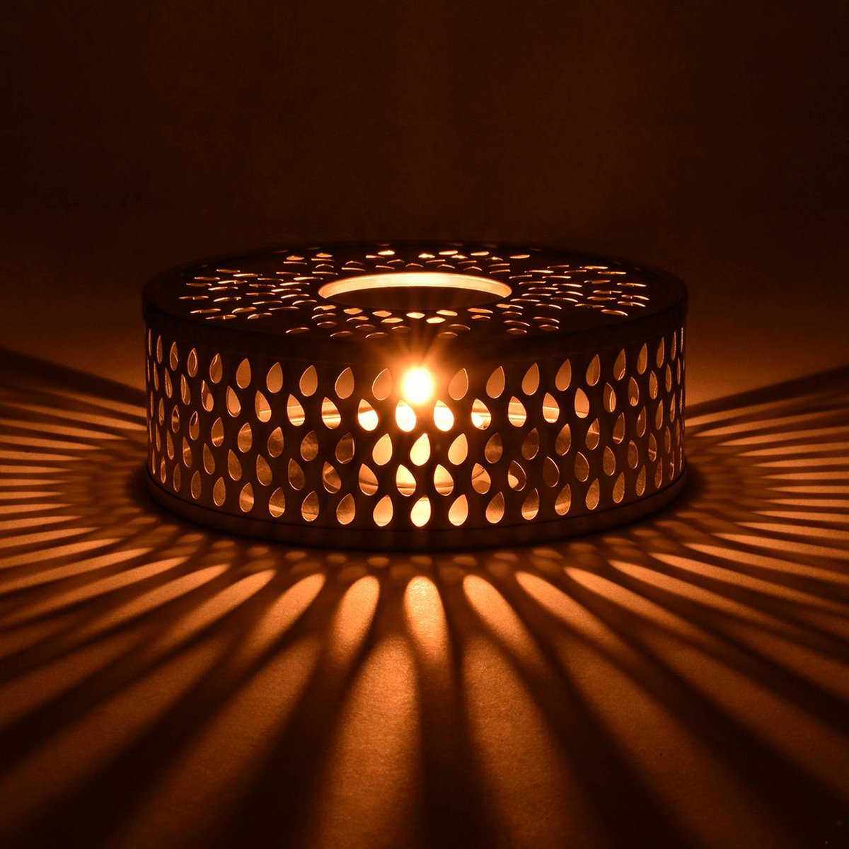 Theepot warmer roestvrij staal op de natuur geïnspireerd design Creano
