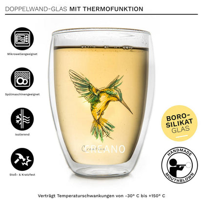 Mondgeblazen Creano dubbelwandige glazen 250ml voor koffie en thee

