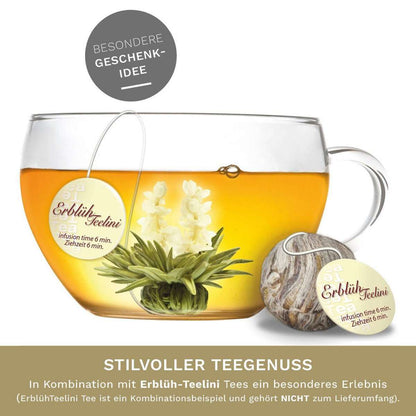 Klein theeglas 200ml Creano perfect voor bloeiende thee met deksel
