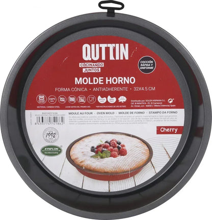 Bakvorm Rond Quttin 32cm Rood | PFOA BPA Vrij | Taarten - Dahomy