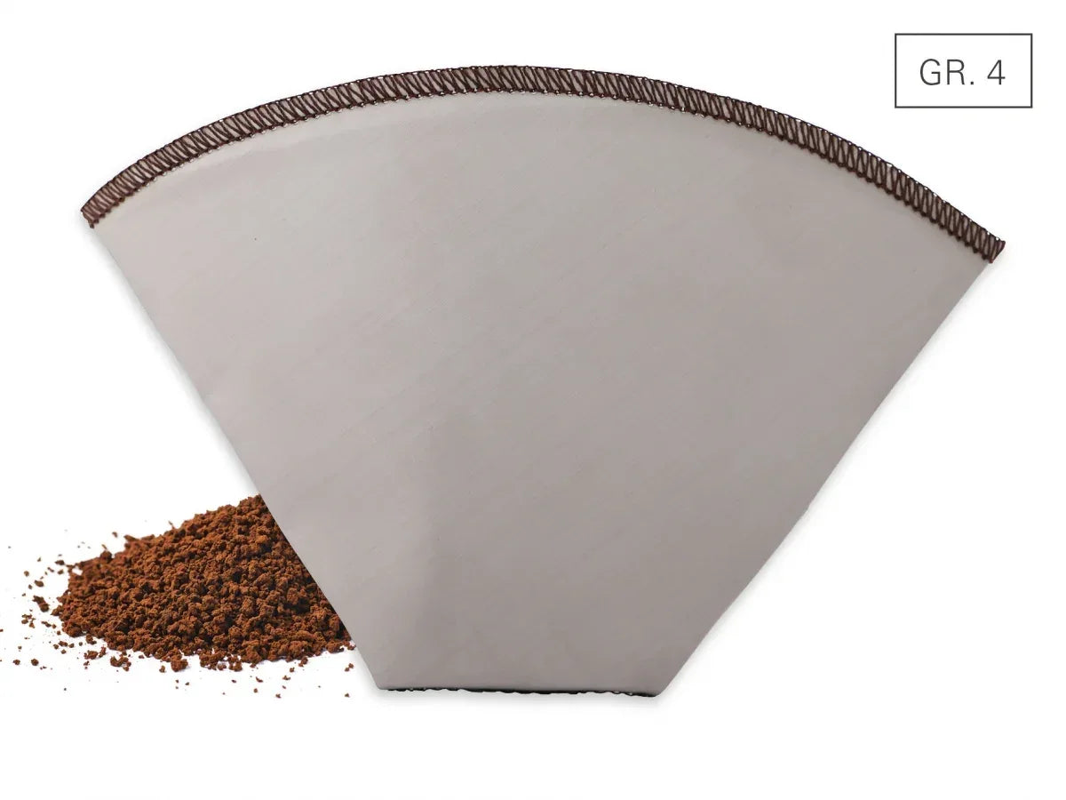 Koffiefilter Herbruikbaar Karl Weis | Opvouwbaar Maat 2 & 4 | RVS - Dahomy.nl