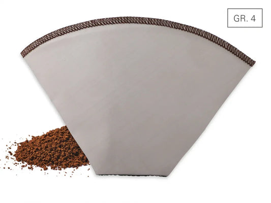 Koffiefilter Herbruikbaar Karl Weis | Opvouwbaar Maat 2 & 4 | RVS - Dahomy.nl