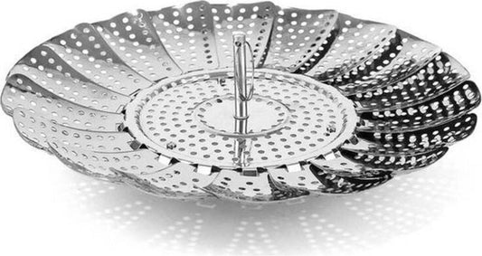 Quttin Groente Stoommandje RVS - Stoomkoker 22,5 x 14 cm